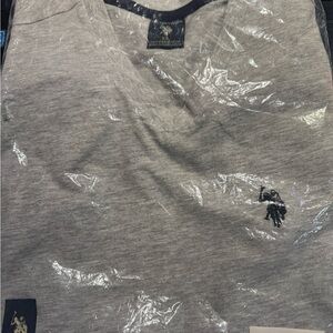 POLO Ralph Lauren Men’s V Neck Tee - Heather Gray - X-Small - XS - New